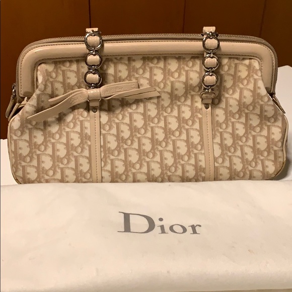 Dior Handbags - Rose and cream Diorissimo Romantique Trotter bag